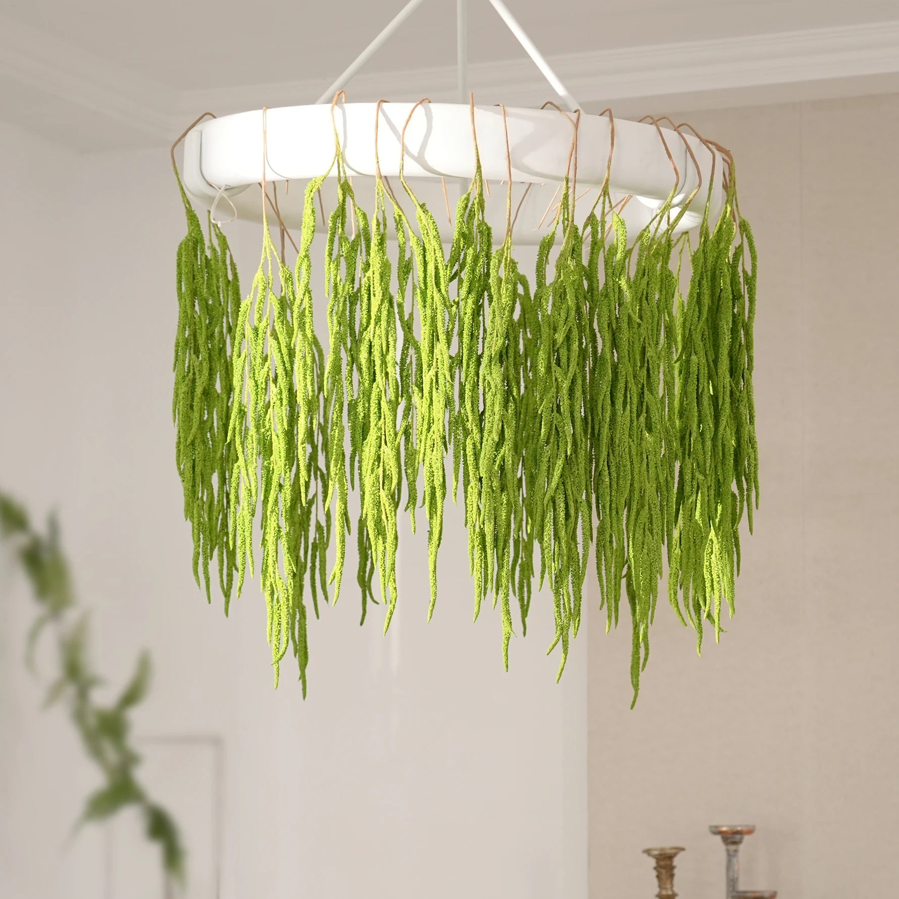 Artificial Green Foxtail Vine – Hanging DIY Floral Grass