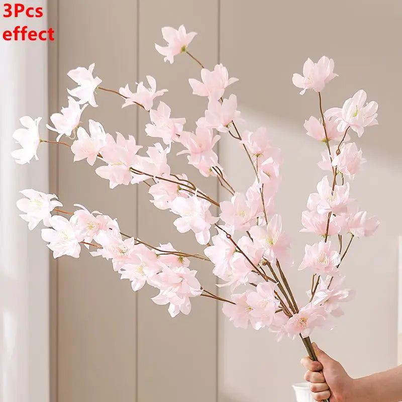 Artificial Sakura Cherry Blossom Bouquet (1/3 PCS) – Silk Cherry Blossom Flowers