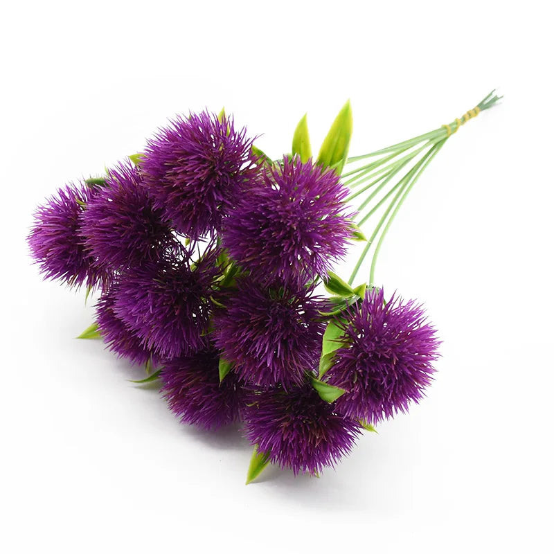 Artificial Dandelion Flowers Bouquet – Realistic Plastic Faux Dandelion Plants