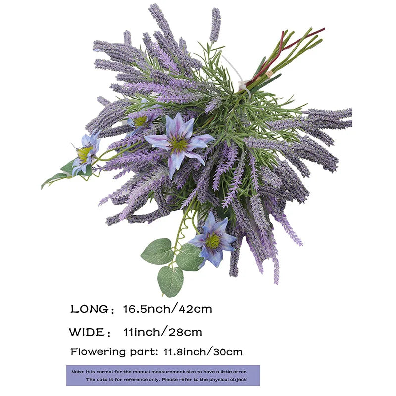 Artificial Lavender Bouquet Purple – Realistic Fake Lavender Flowers