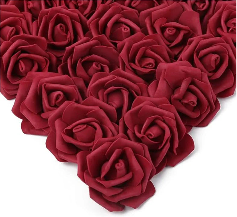 10/20/50PCS Artificial Foam Rose Flowers Bulk – PE Faux Rose Heads
