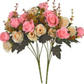 Artificial Silk Rose Bouquet – Realistic Faux Rose Flowers