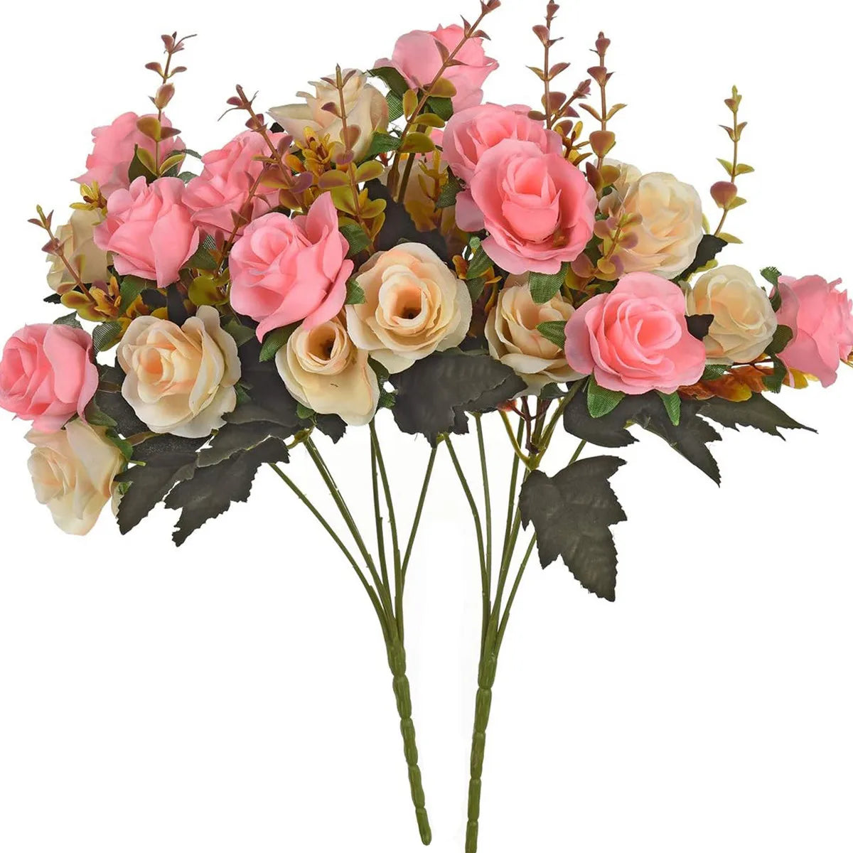 Artificial Silk Rose Bouquet – Realistic Faux Rose Flowers