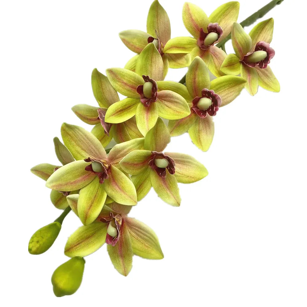 Artificial Cymbidium Orchid Stems Bulk (4PCS) – Real Touch Orchids