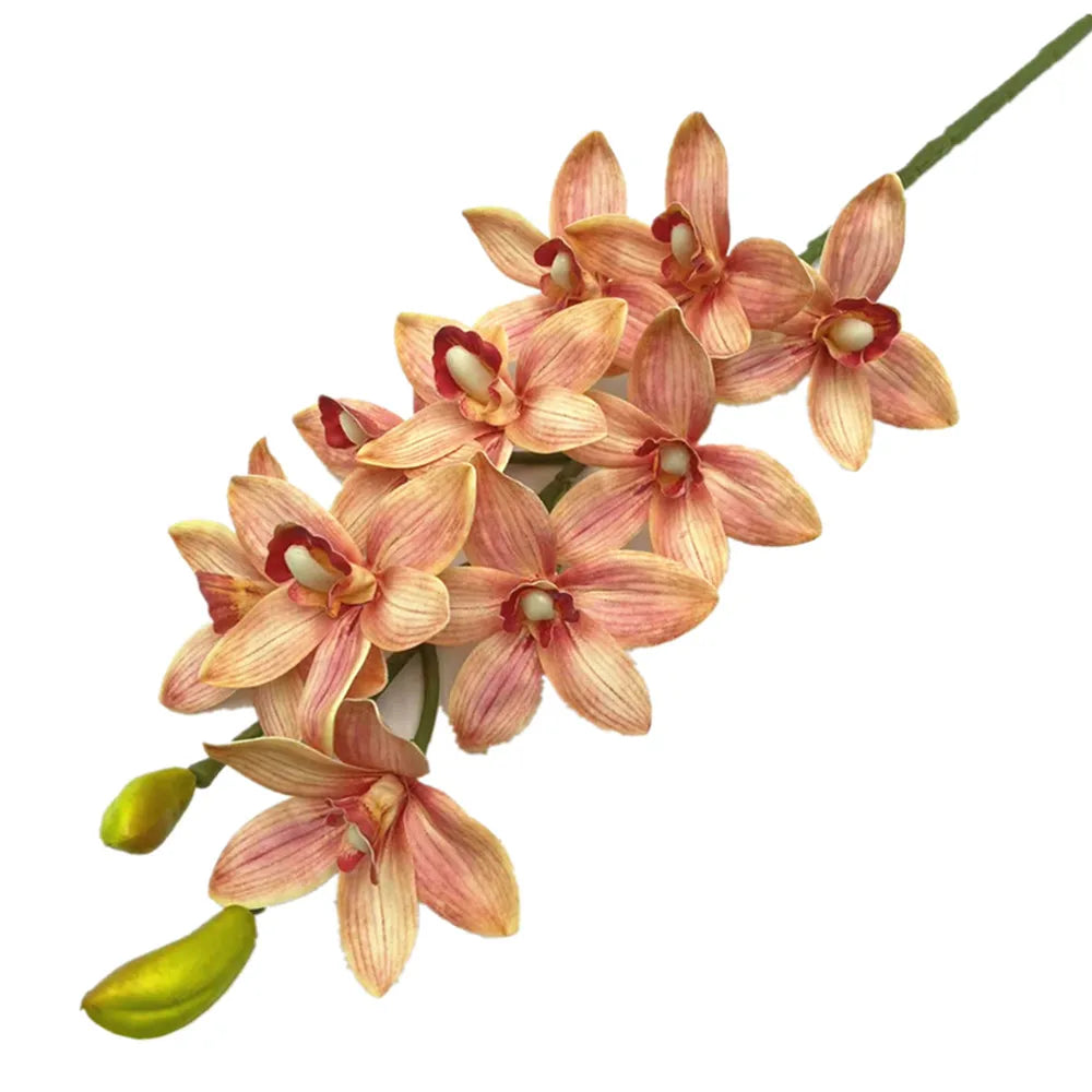 Artificial Cymbidium Orchid Stems Bulk (4PCS) – Real Touch Orchids