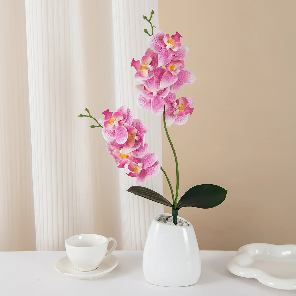 Artificial Butterfly Orchid Branch – 2 Fork Silk Orchid
