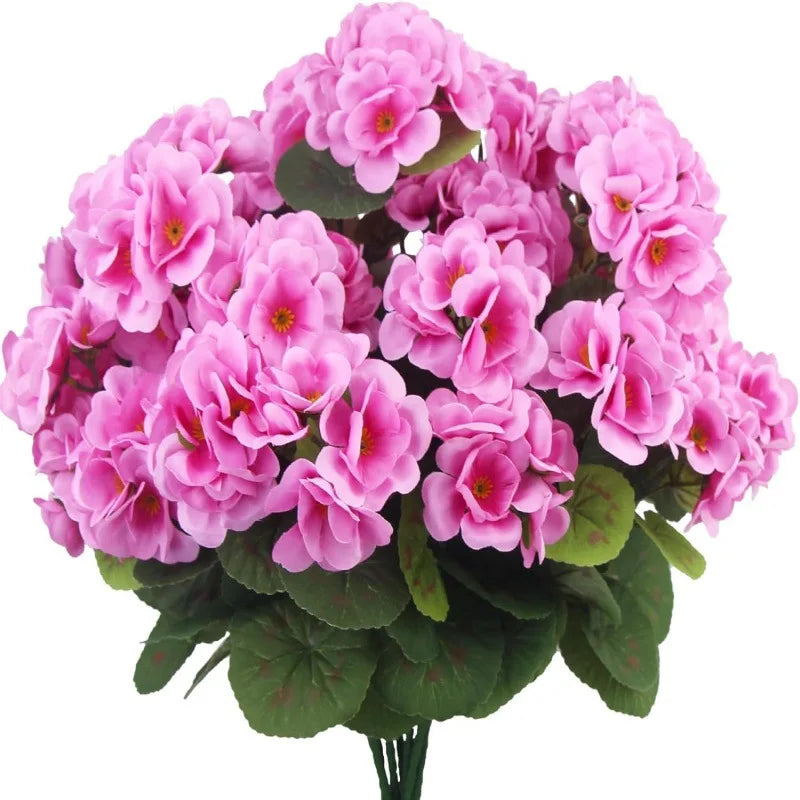 Artificial Begonia Geranium Bulk Plants