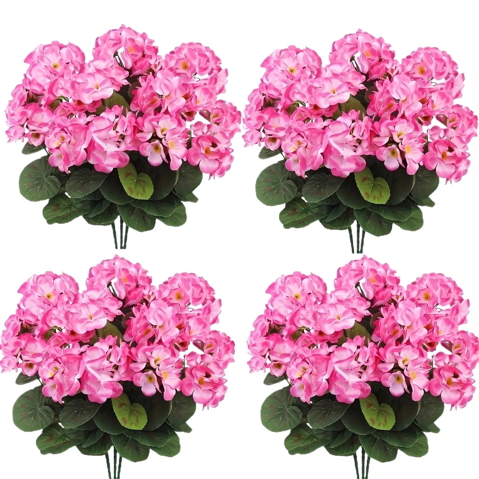 10pcs Artificial Begonia Flowers Bulk