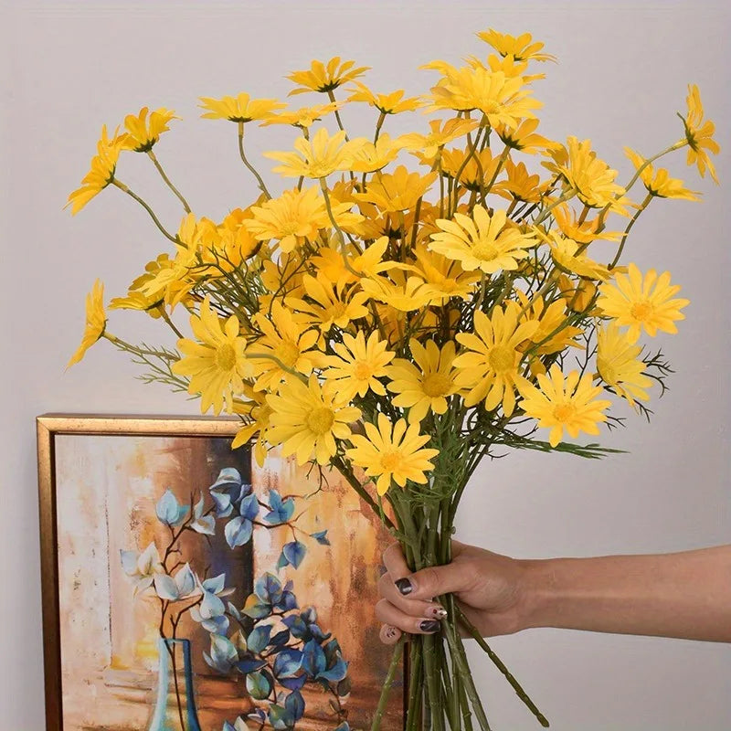 1/2/3PCS Artificial Daisy Flower Bouquet 50cm – Silk Faux Daisy Flowers Bulk