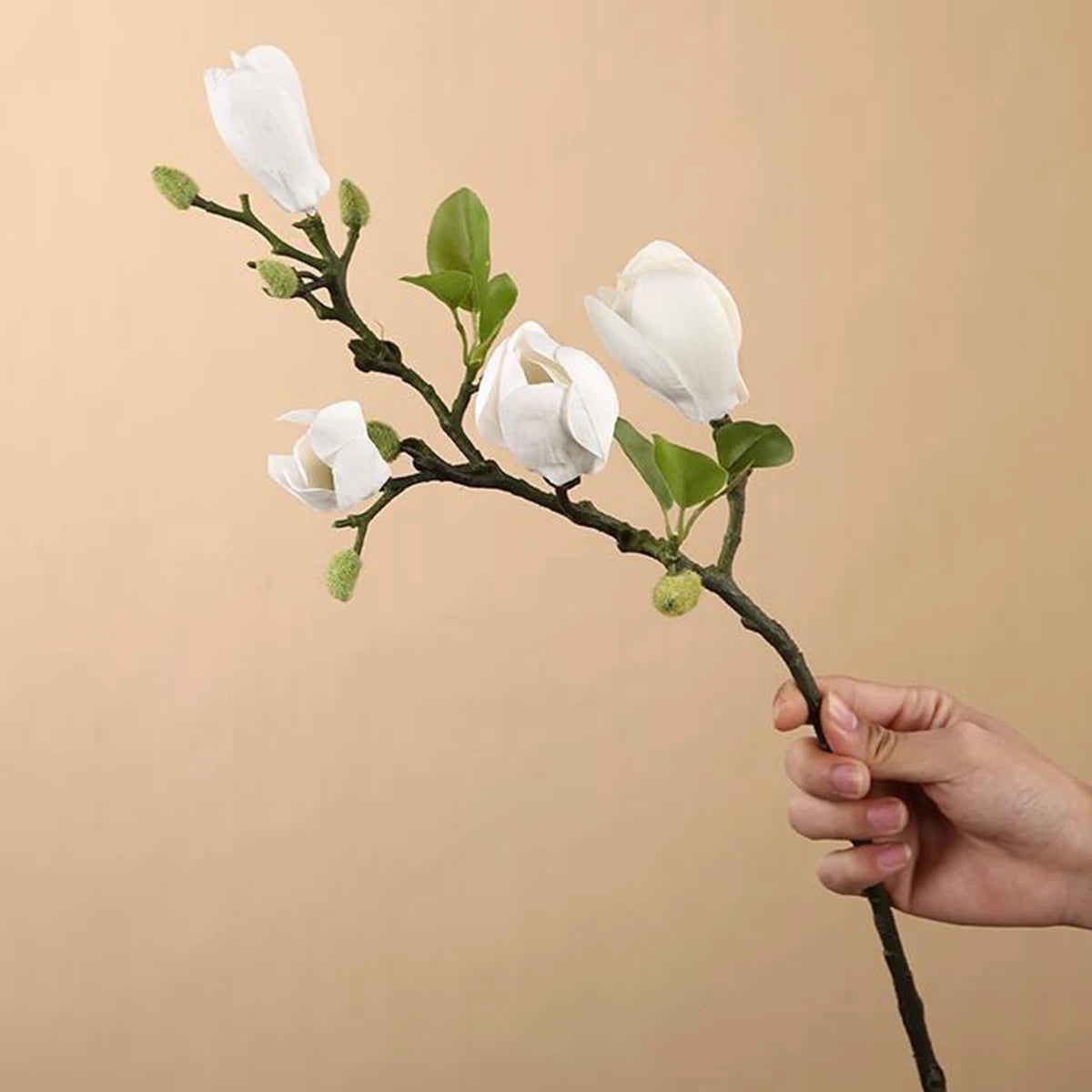 Artificial Magnolia Silk Branch Stem
