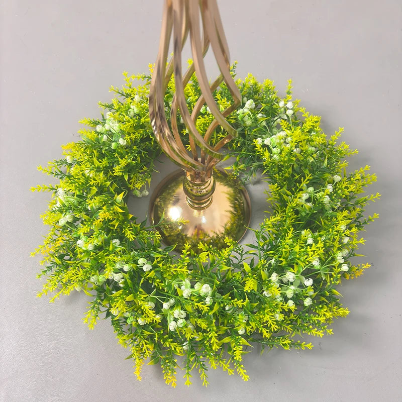 Artificial Lavender Wreath Set – Hanging Lavender Wreaths for Indoor/Outdoor