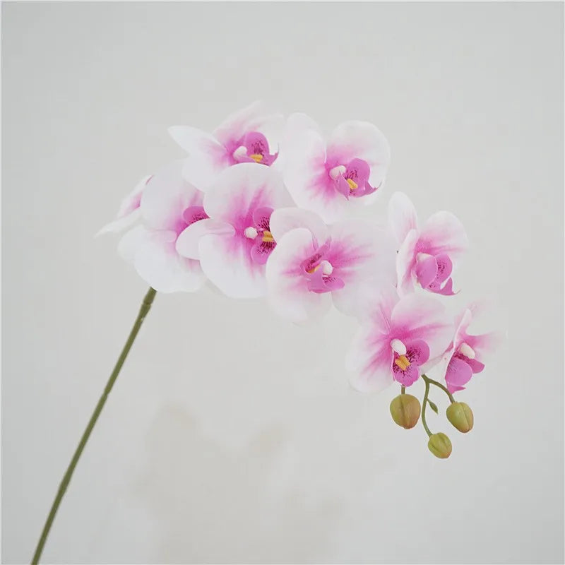 Artificial Butterfly Orchid Stem – 9-Head 98cm Faux Moth Orchid Branch