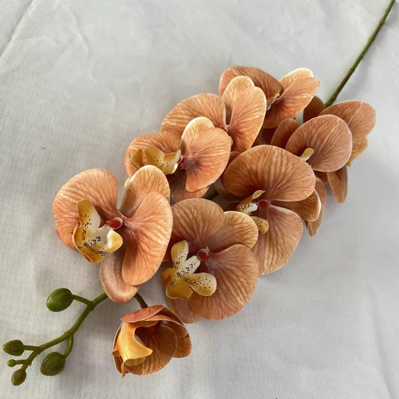 38" Artificial Butterfly Orchid Bouquet Bulk – 9-Head Faux Phalaenopsis Orchids