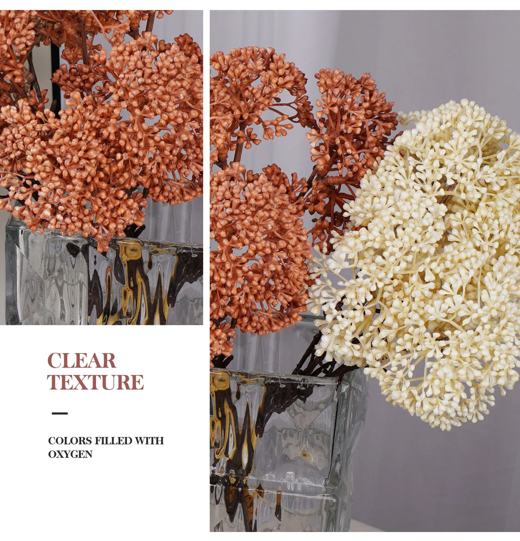Artificial Millet Flower Bouquet Bulk – Silk Faux Rustic Grain Stems