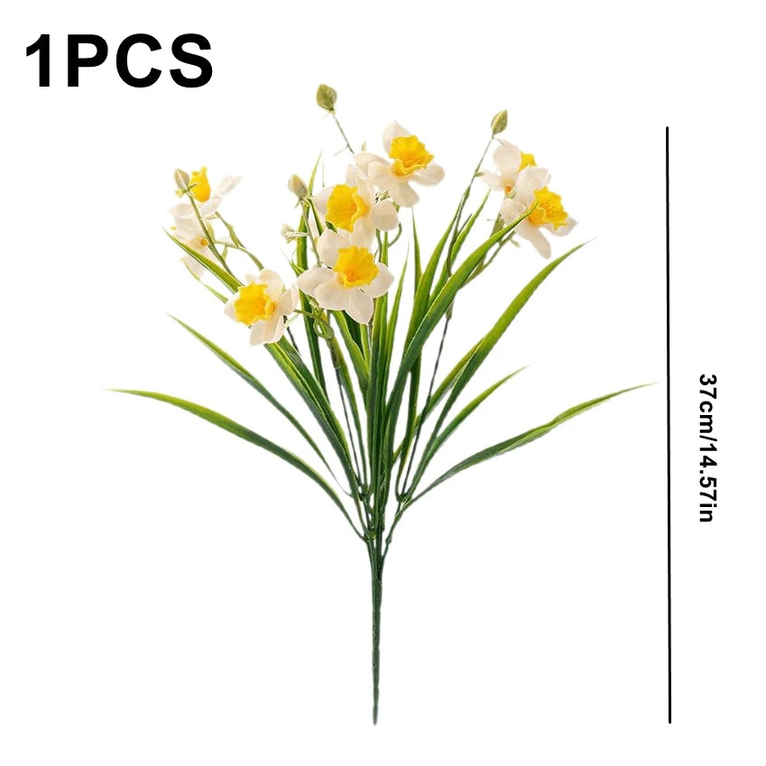 Artificial Narcissus Daffodil Silk Flowers