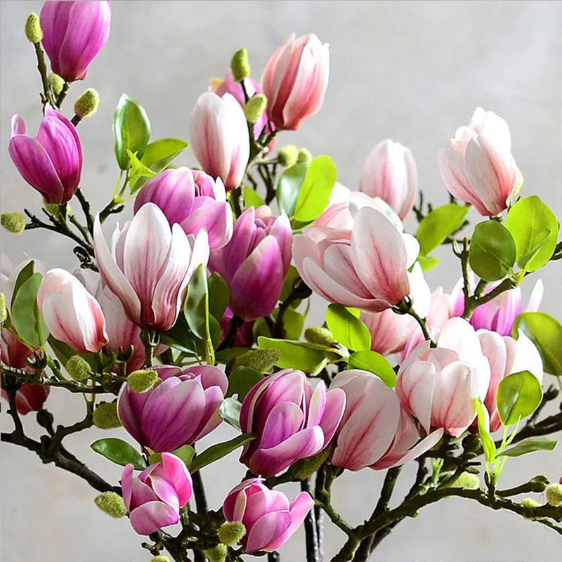 Artificial Magnolia Branch – Silk Artificial Flower Stems