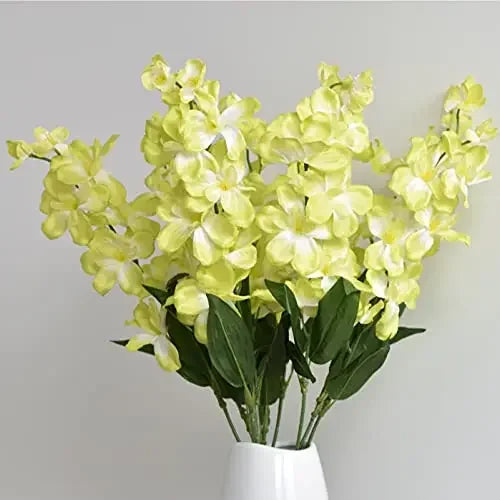 10PCS Artificial Orchid Stems Bulk – Butterfly Orchid Long Stem Faux Flowers