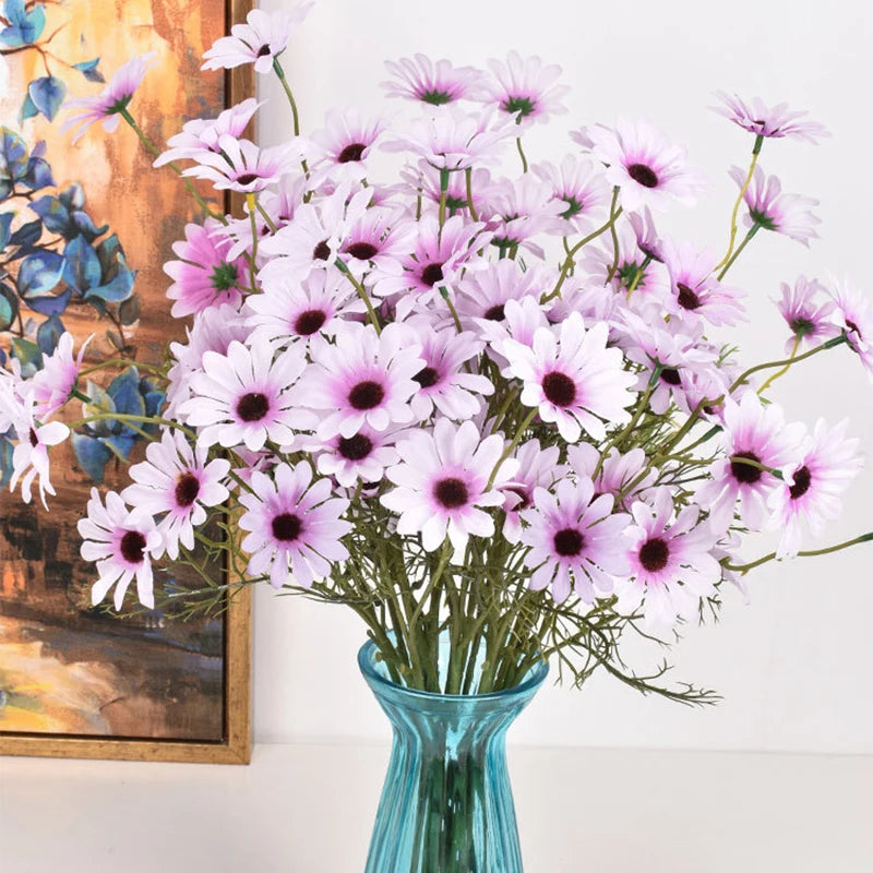 Artificial White Daisy Bouquet – Bulk Silk Faux Daisies (Set of 3/5/10)