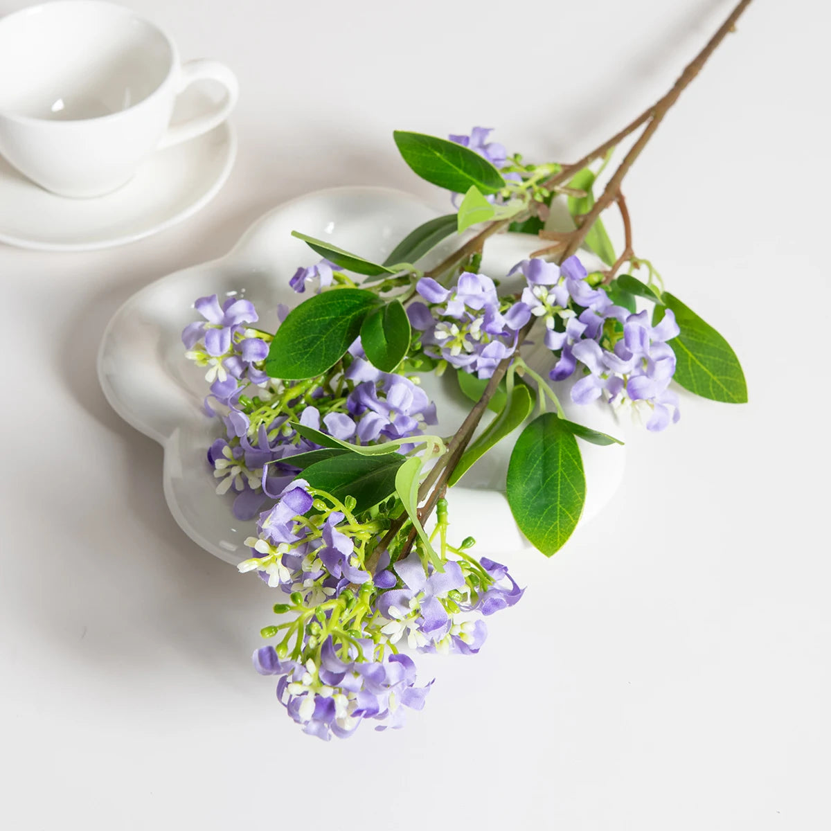 Artificial Lilac Silk Flower Branch