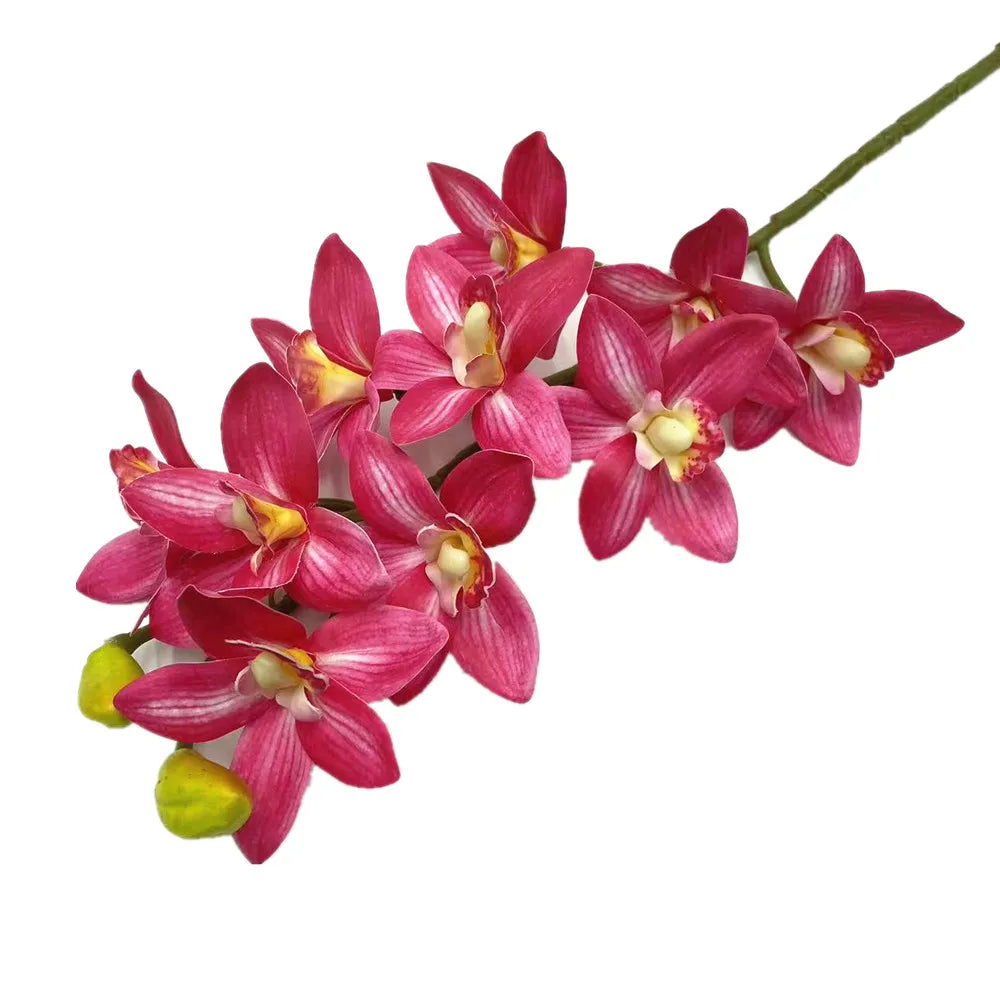 Artificial Cymbidium Orchid Stems Bulk (4PCS) – Real Touch Orchids