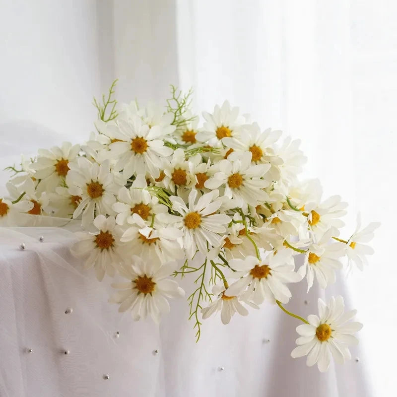 Bulk Artificial Chamomile Daisy Bouquet – 5 Heads