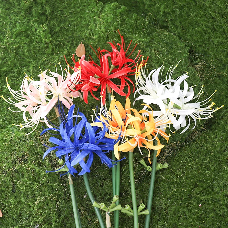 Artificial Higan Flower Long Branch Bulk – Silk Lycoris Orchid Stem