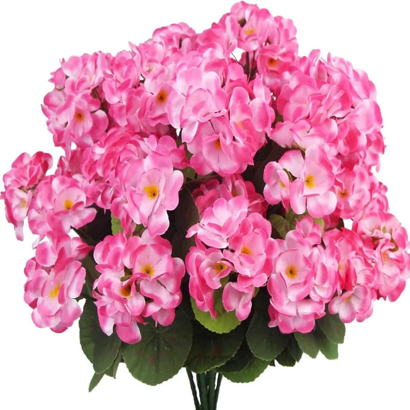 Artificial Begonia Geranium Bulk Plants
