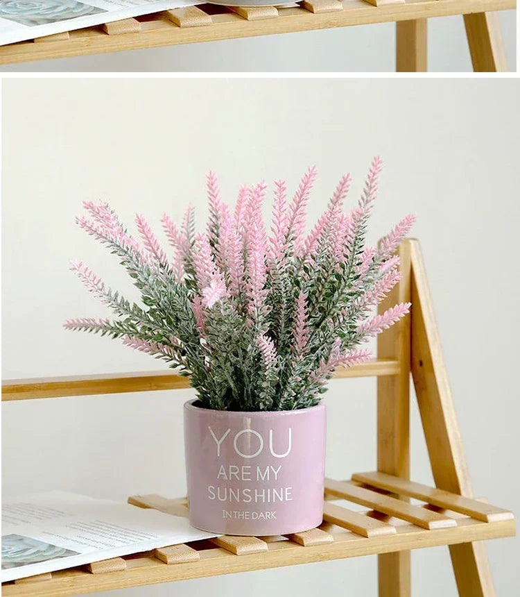 Artificial Purple Lavender Flowers – Fake Lavender Stems