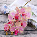 6 Head Silk Faux Butterfly Orchid Flowers