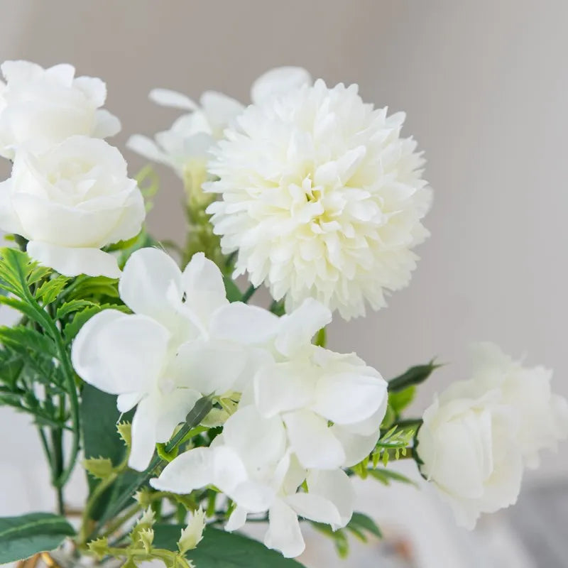 Artificial Rose & Chrysanthemum Bouquet