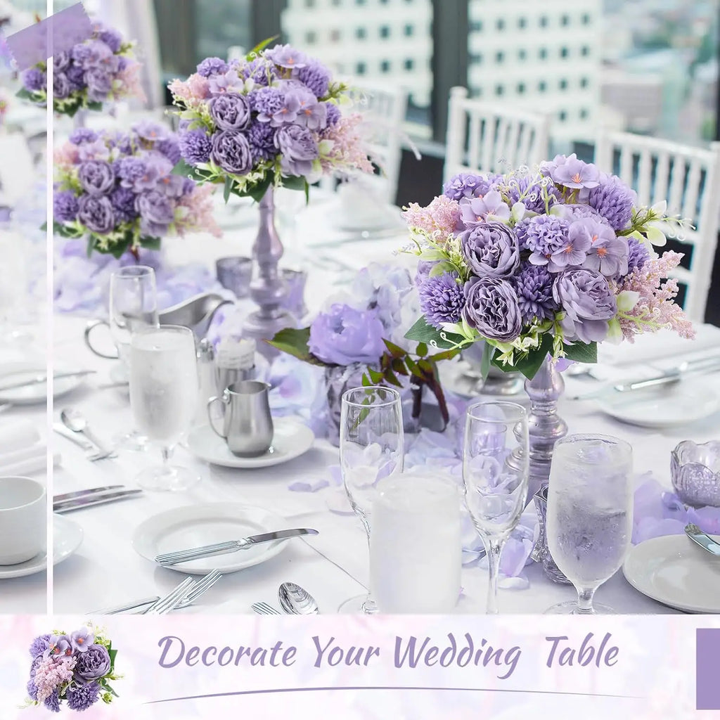 Artificial Peony Bouquet Bulk – Simulated Faux Peony Flower