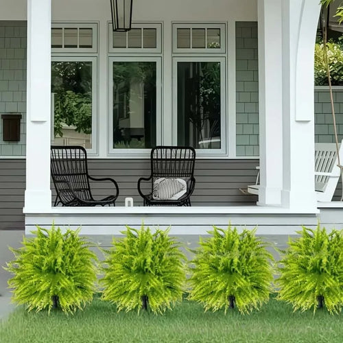 2PCS UV Resistant Artificial Bush – Outdoor Ground Stake Garden