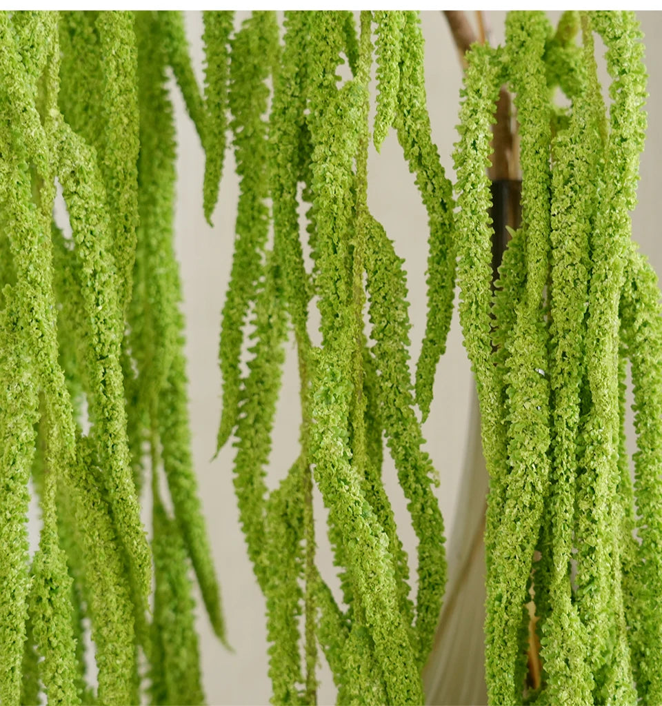 Artificial Green Foxtail Vine – Hanging DIY Floral Grass