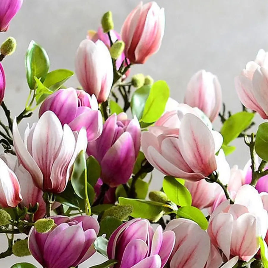 Artificial Magnolia Silk Branch Stem