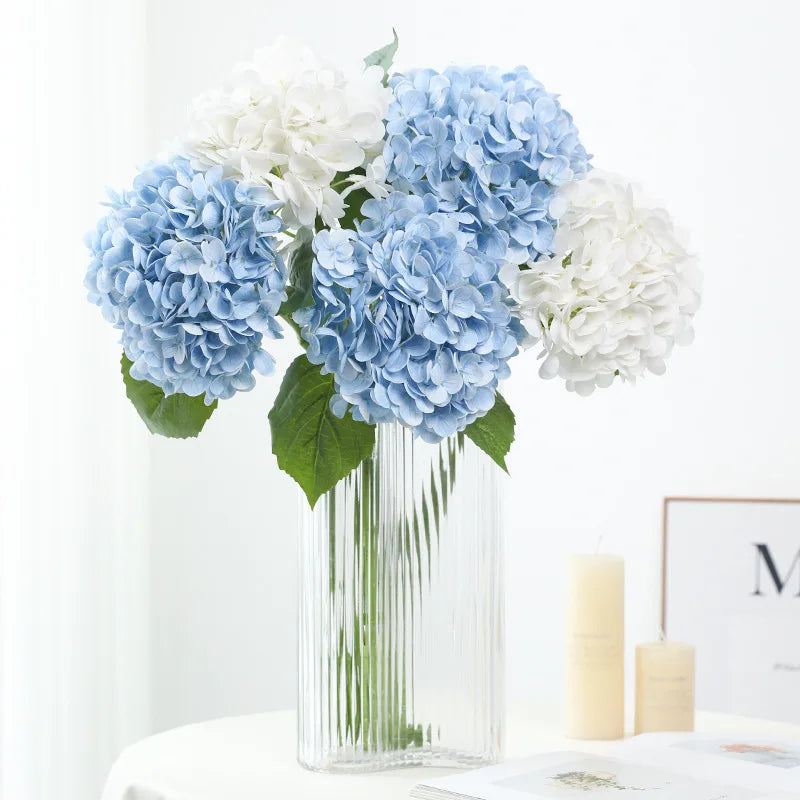 Real Touch Artificial Hydrangea Flowers Bulk – Large Latex Hydrangea Branches