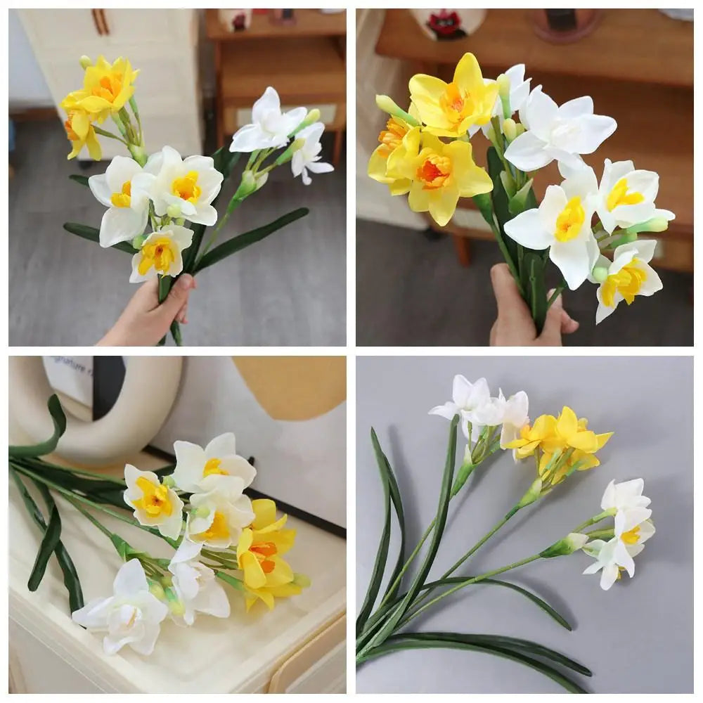 Real Touch Artificial Daffodil Bouquet – Silk Narcissus