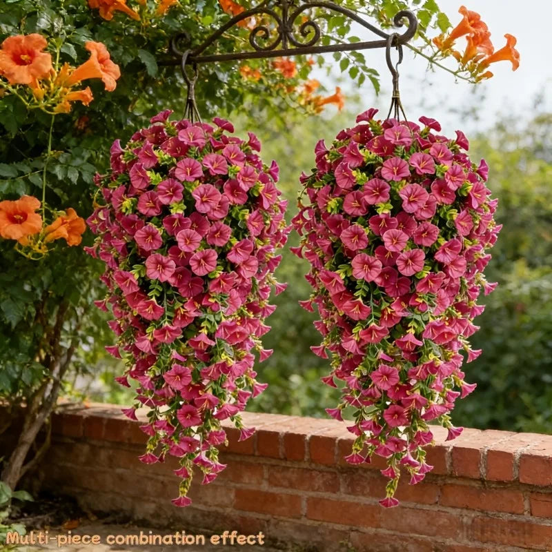 UV-Resistant Artificial Morning Glory Vines
