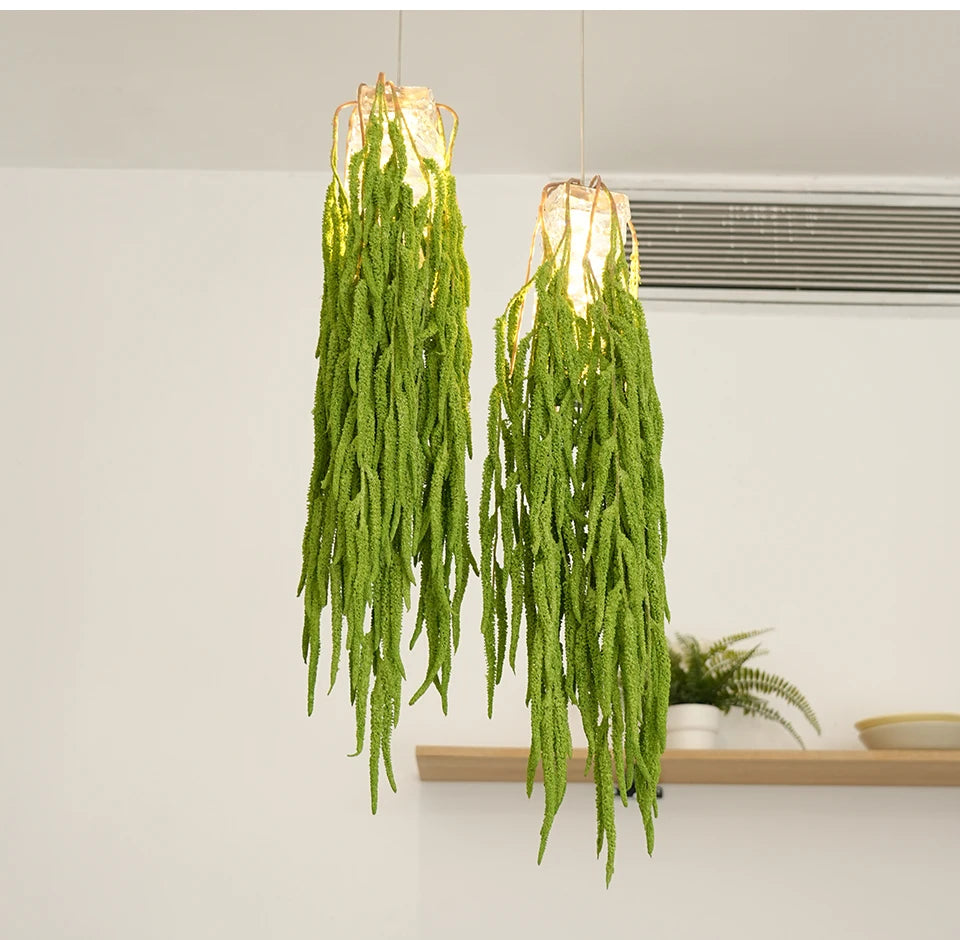 Artificial Green Foxtail Vine – Hanging DIY Floral Grass