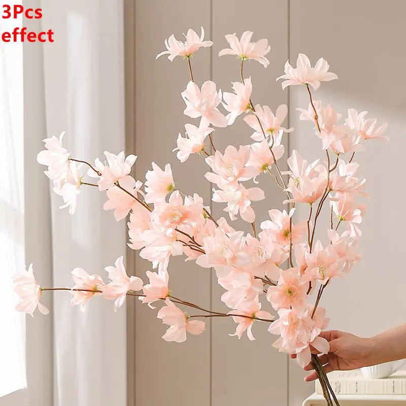 Artificial Sakura Cherry Blossom Bouquet (1/3 PCS) – Silk Cherry Blossom Flowers