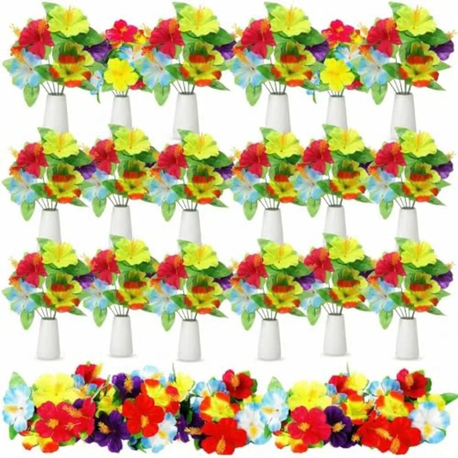 Artificial Hawaiian Hibiscus Bouquet – Tropical Party