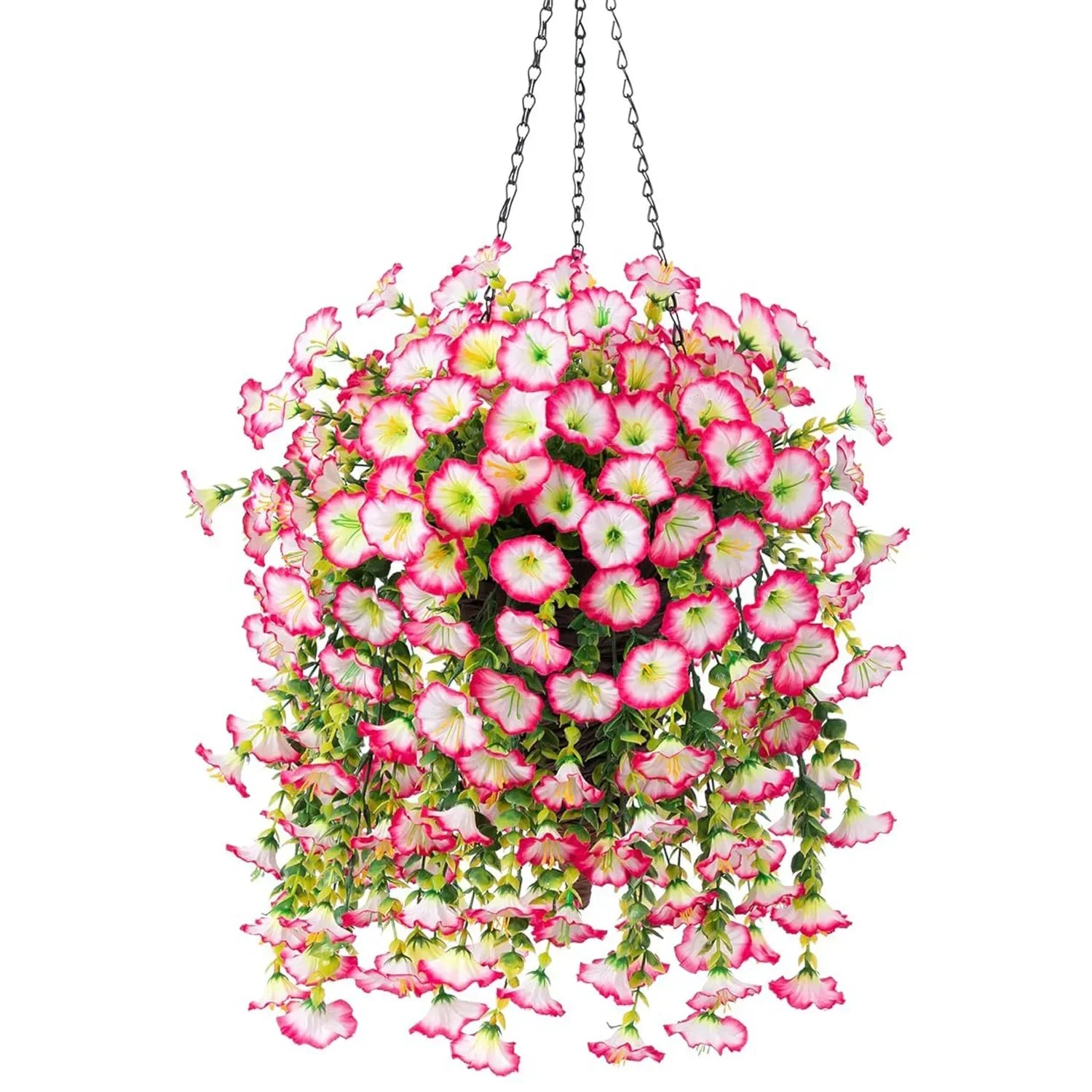 Artificial Hanging Flowers & Plants – UV Resistant Mixed Color Faux Flower Garland for Easter 2025, Wedding Decor, Home, Room & Outdoor Decoration