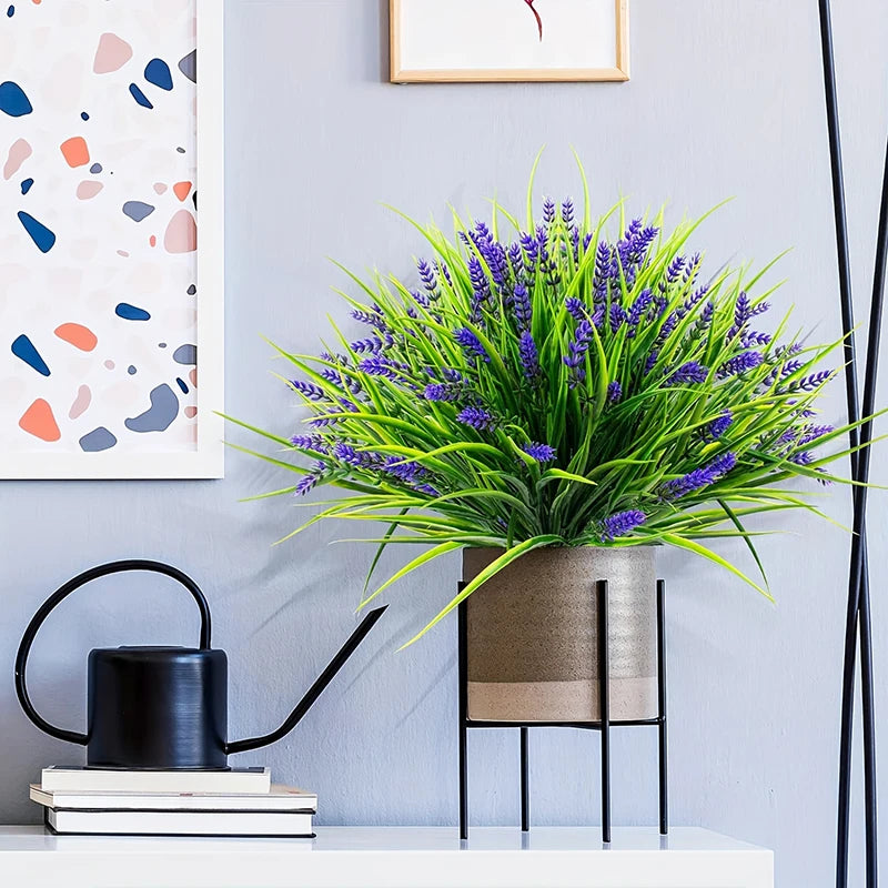 Artificial Lavender Grass Stems Bulk – Realistic Lavender Plants for Indoor & Outdoor