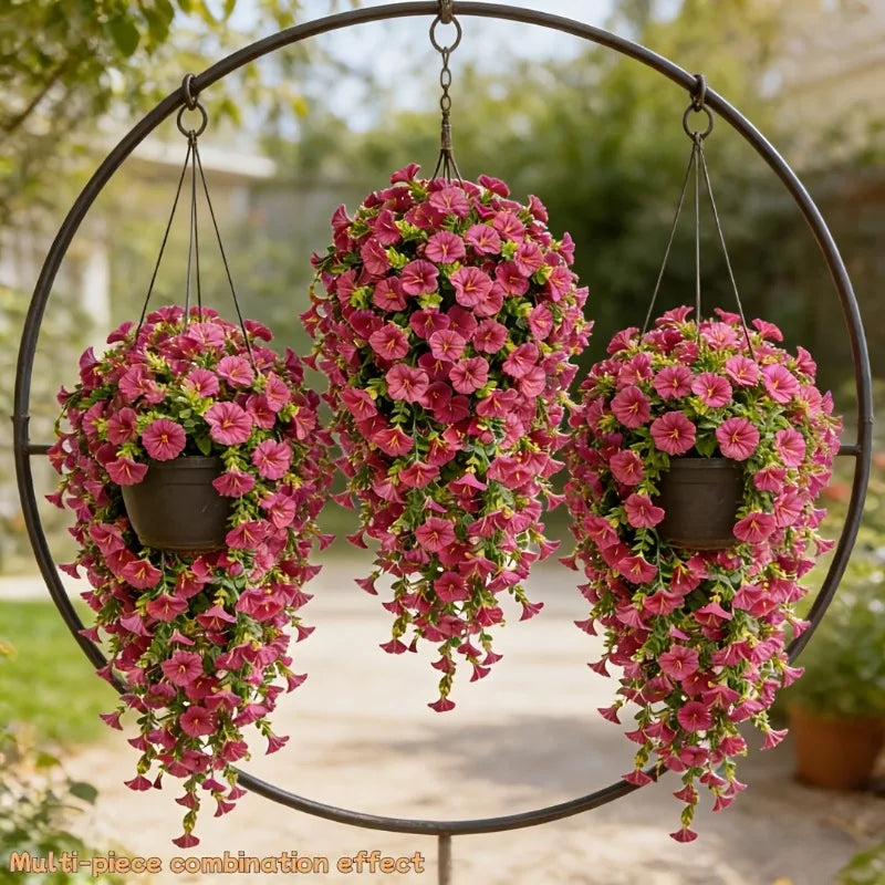 UV-Resistant Artificial Morning Glory Vines