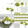 104PCS Artificial Green Hydrangea Stems – Realistic Silk Faux Hydrangea Flowers for Wedding Centerpieces, Outdoor Decor, Baby Shower & Party Arrangements