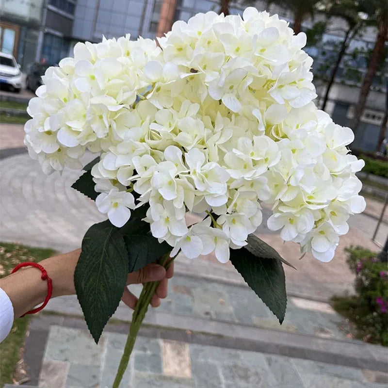 Artificial Hydrangea Bouquet – 5 Heads Silk Flowers