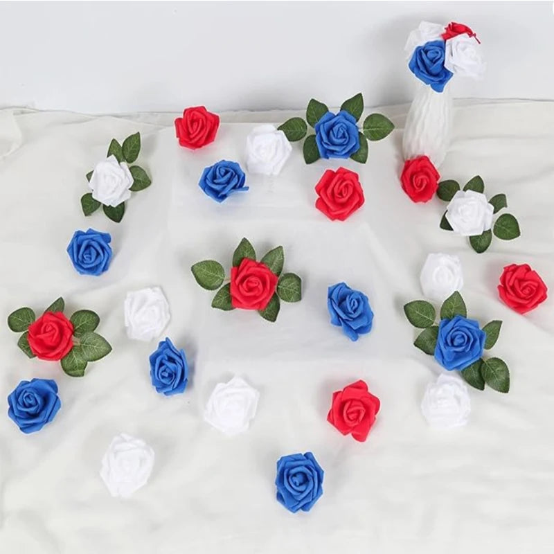 10/20/50PCS Artificial Foam Rose Flowers Bulk – PE Faux Rose Heads