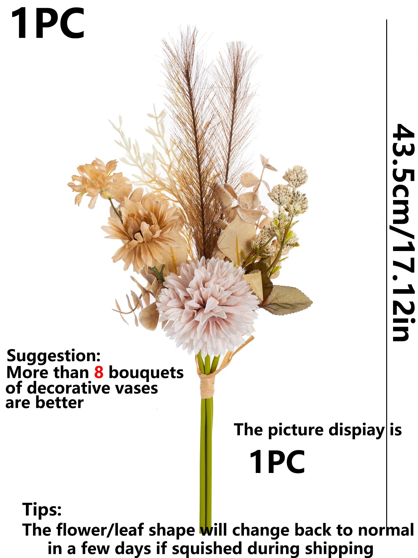 Artificial Chrysanthemum Reed Bouquet