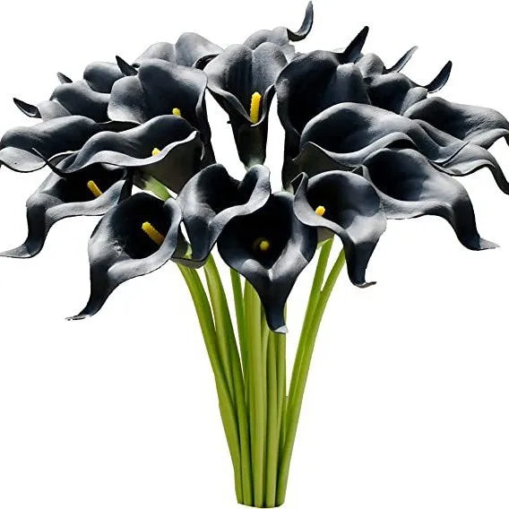 Bulk Real Touch Artificial Calla Lily Flowers (1/5/10/20 PCS) – Premium Latex Look Faux Calla Lily Bouquet