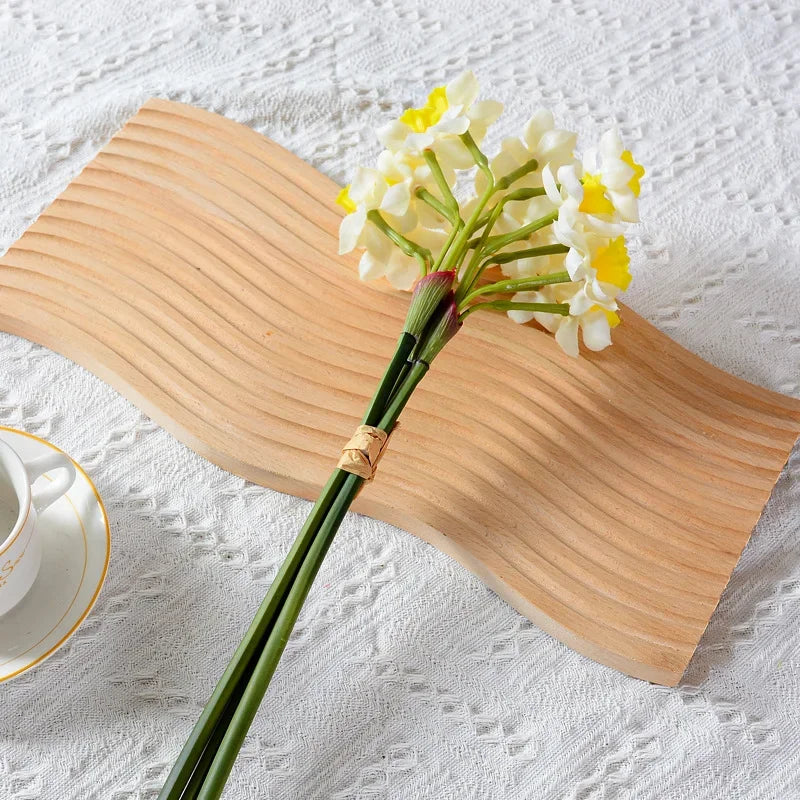 Artificial Daffodil Flower Branch – Soft Touch Faux Daffodil