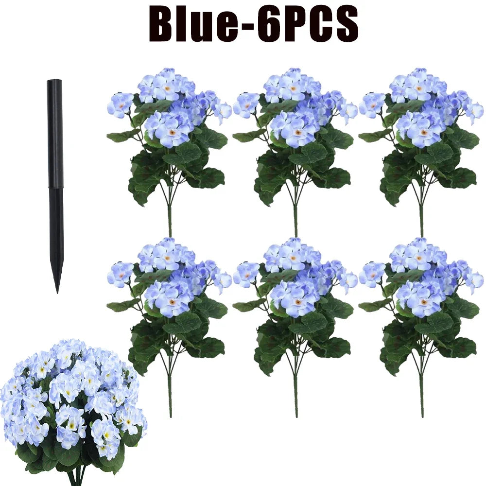 Fake Begonia Flower Plants Bulk – Artificial
